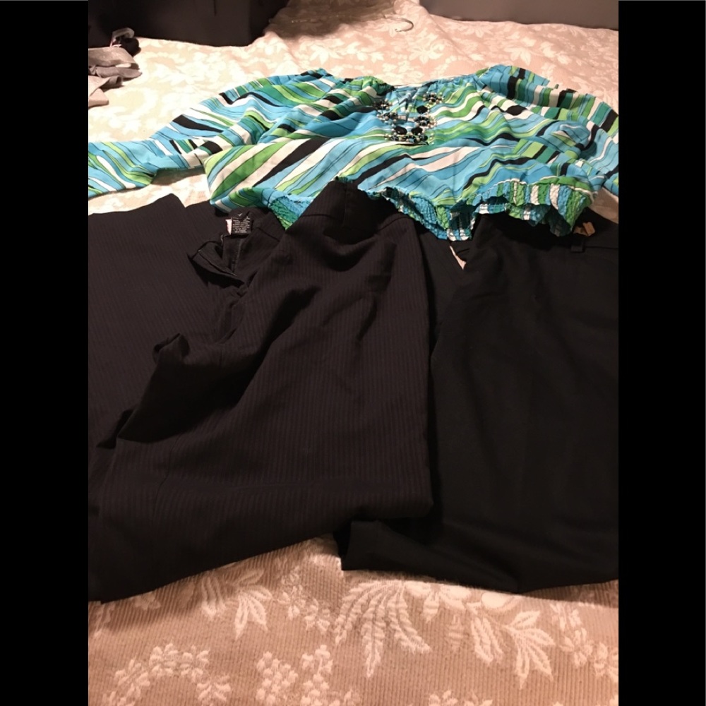 Ny and company sz xl top and sz 14 dress pants